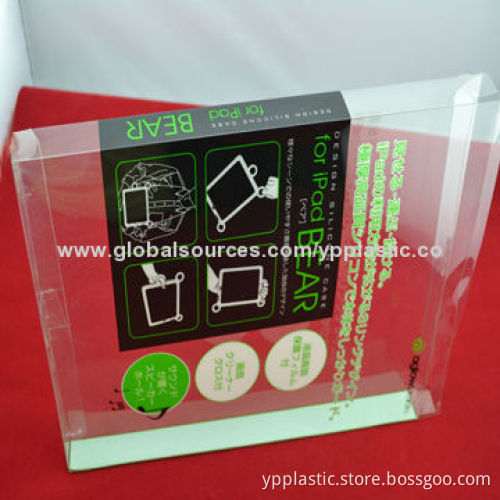 Clear PET box with printing cover for iPad